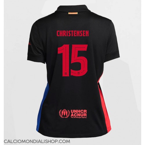 Maglie da calcio Barcelona Andreas Christensen #15 Seconda Maglia Femminile 2024-25 Manica Corta